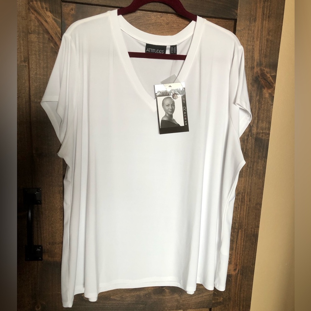 Silky knit T shirt by Attitudes by Renee